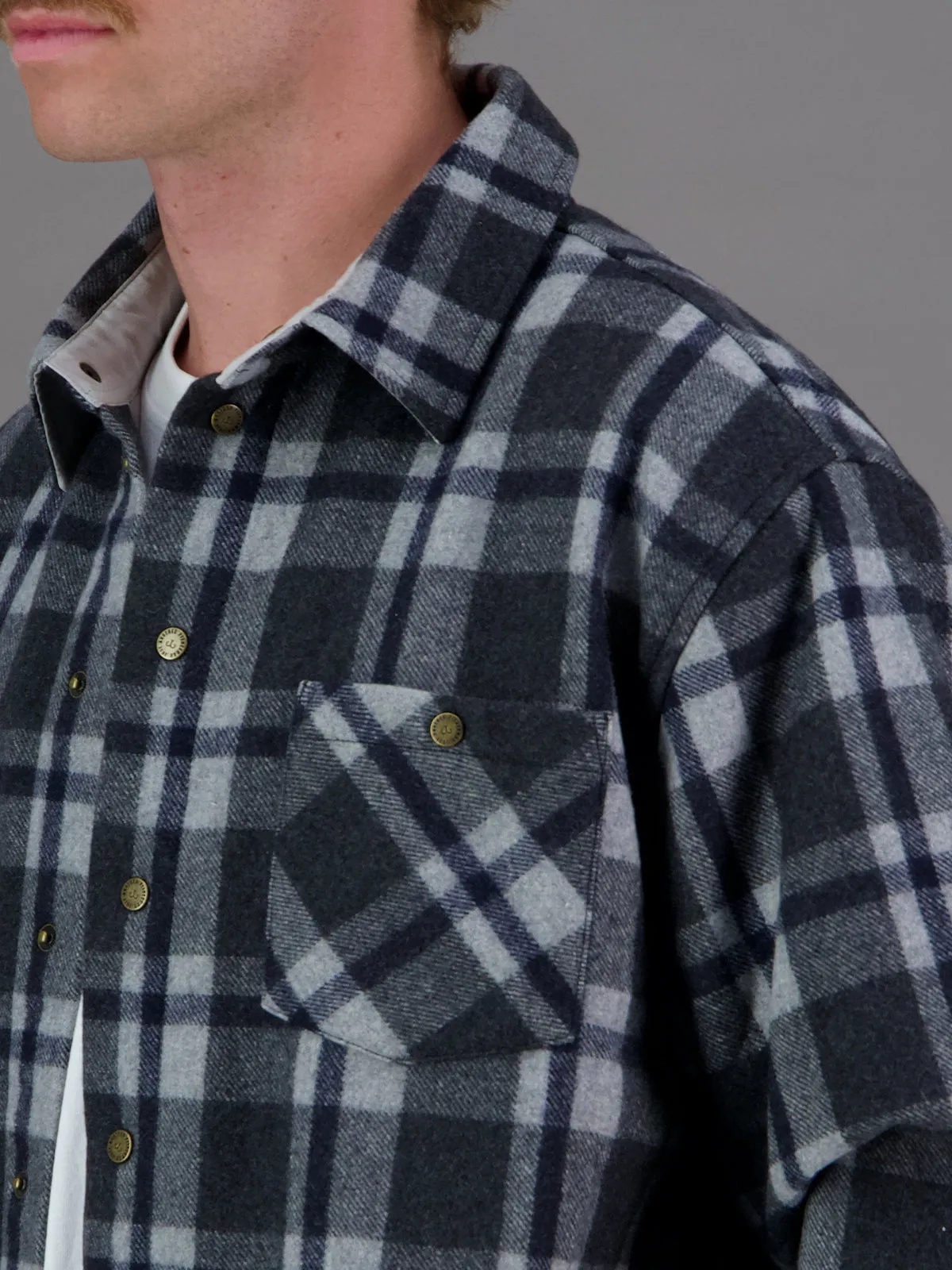 LANDING CHECK JACKET - GRAPHITE CHECK