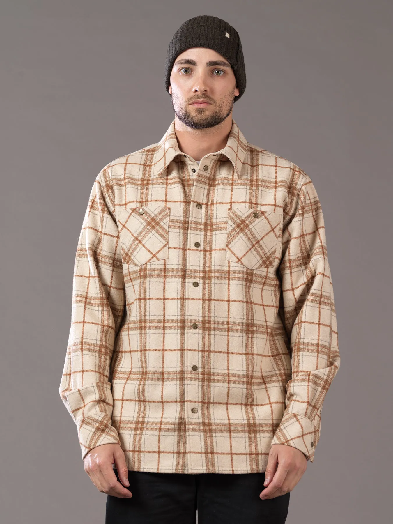 LANDING CHECK JACKET - SAND/RUST