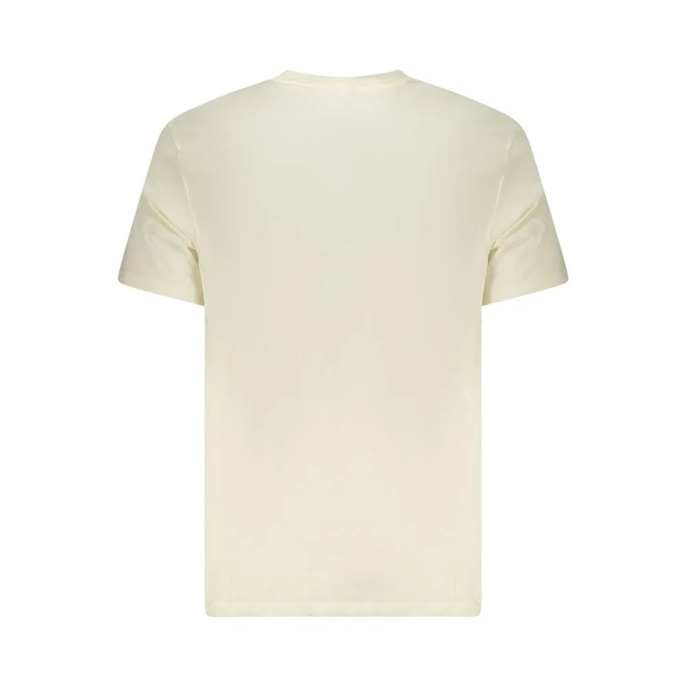 Lee Beige Cotton Men T-Shirt