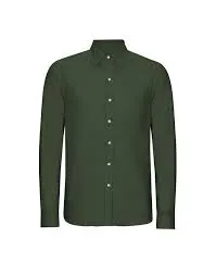 Lichfield Cotton Shirt in Forest Green