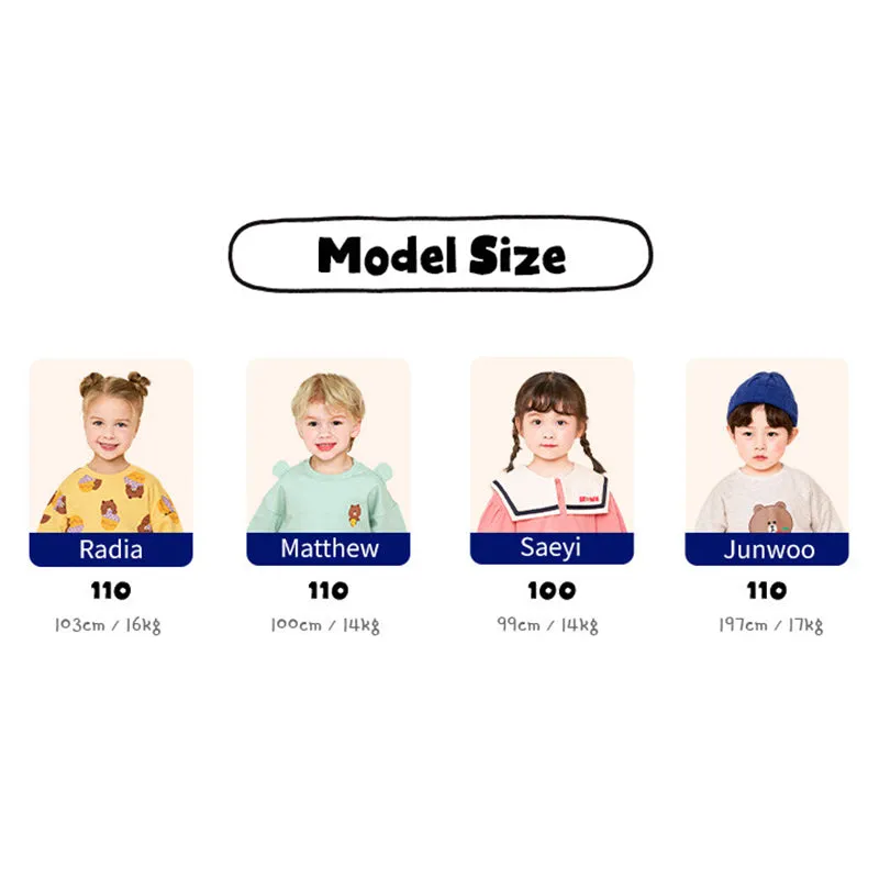 Line Friends Beige Cony Apple Top & Bottom Set 2311MO15