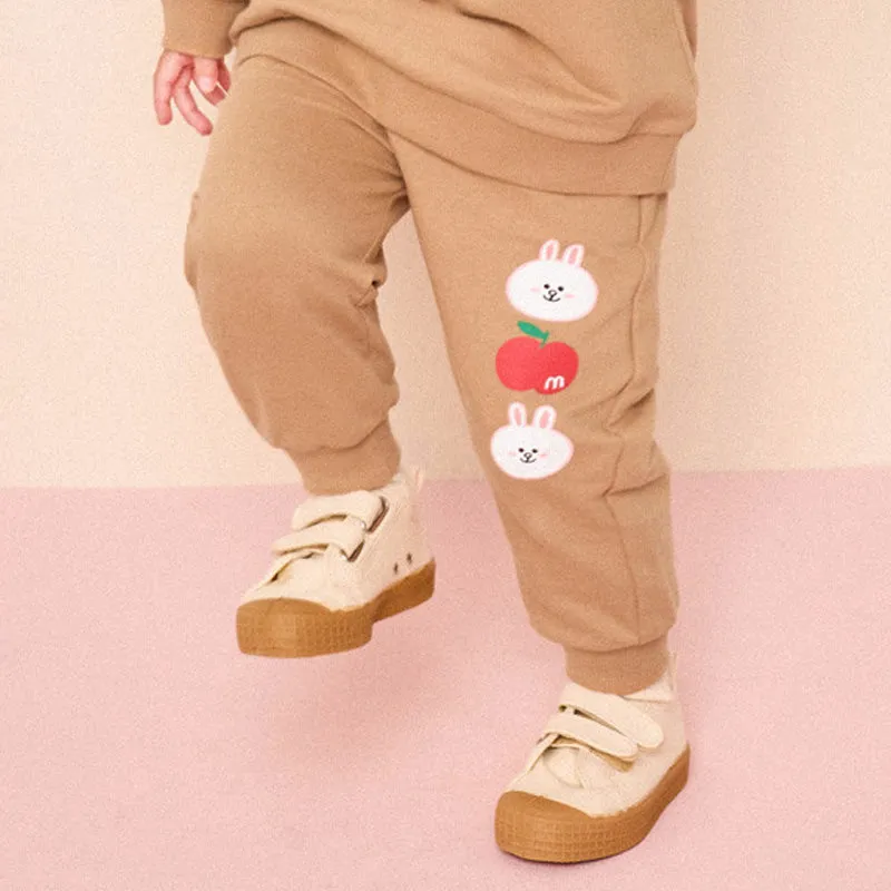 Line Friends Beige Cony Apple Top & Bottom Set 2311MO15