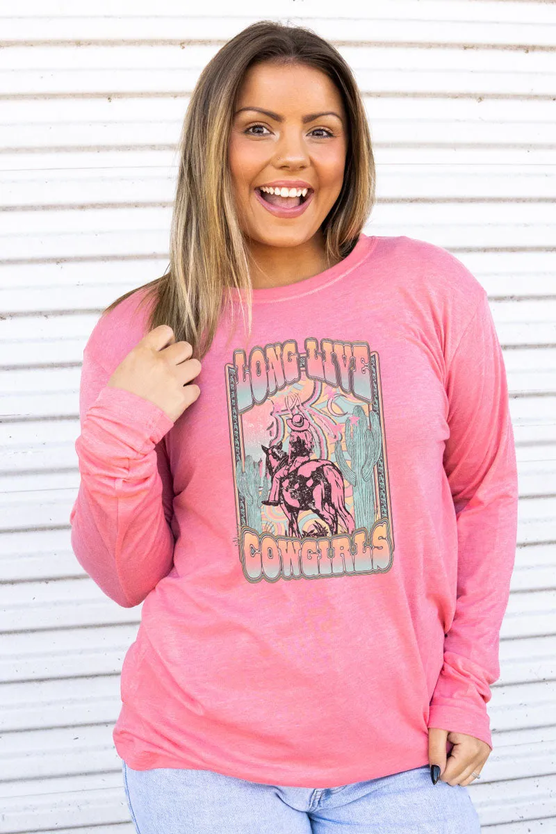 Long Live Cowgirls Adult Soft-Tek Blend Long Sleeve Tee