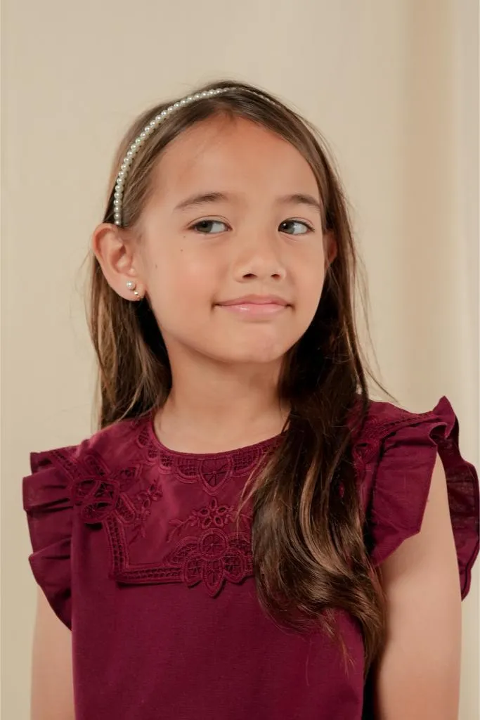 LUCIE KURUNG IN BURGUNDY