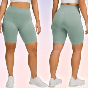 LULULEMON Wunder Train Contour Fit High-Rise Short 8&quot; Sz 4 Misty Glade