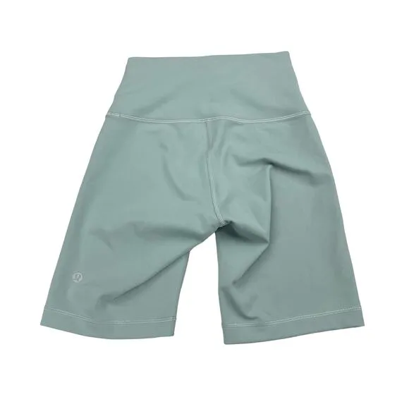 LULULEMON Wunder Train Contour Fit High-Rise Short 8&quot; Sz 4 Misty Glade
