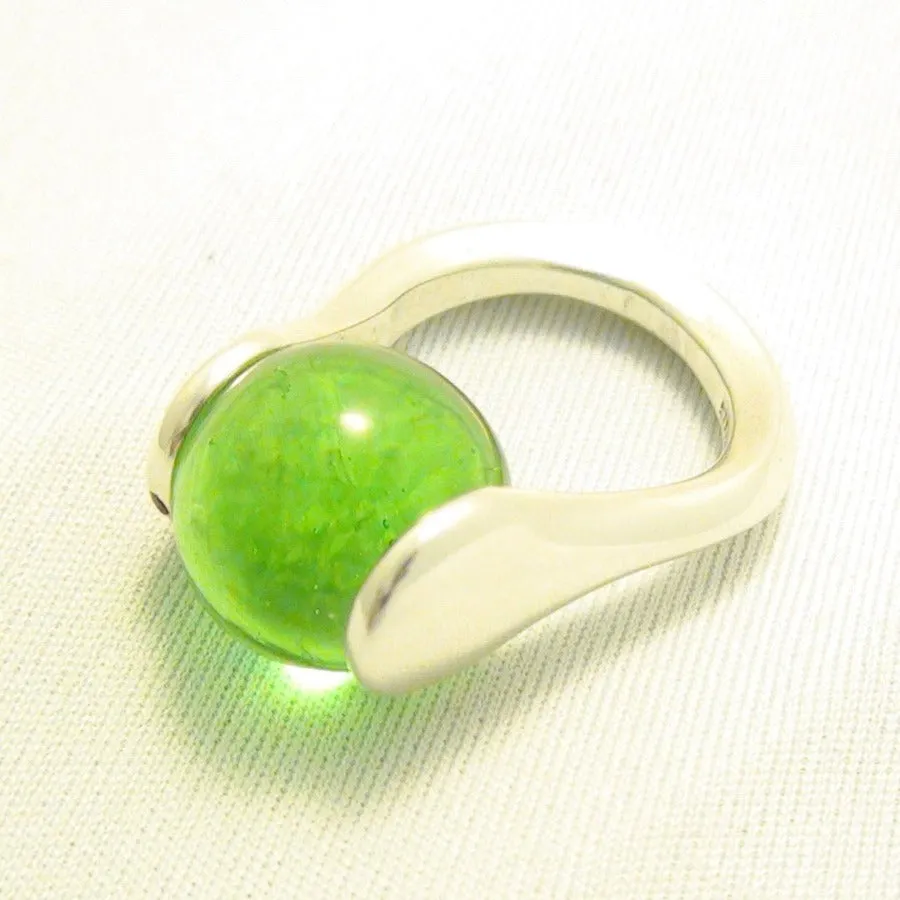 Marble Lotus Ring