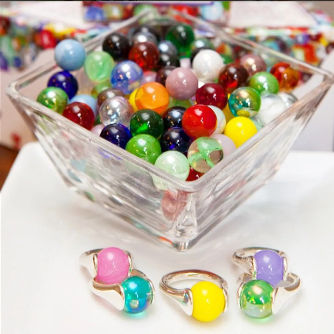Marble Lotus Ring