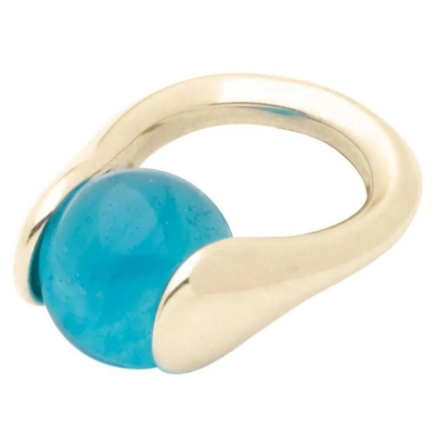 Marble Lotus Ring