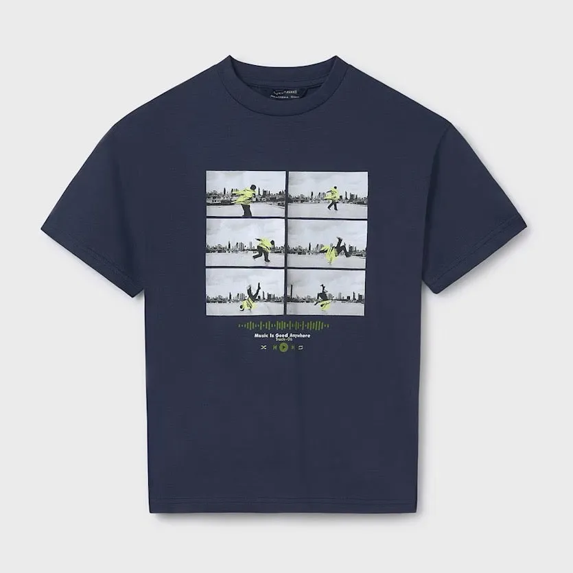 Mayoral Older Boys T-Shirt 6017 Navy