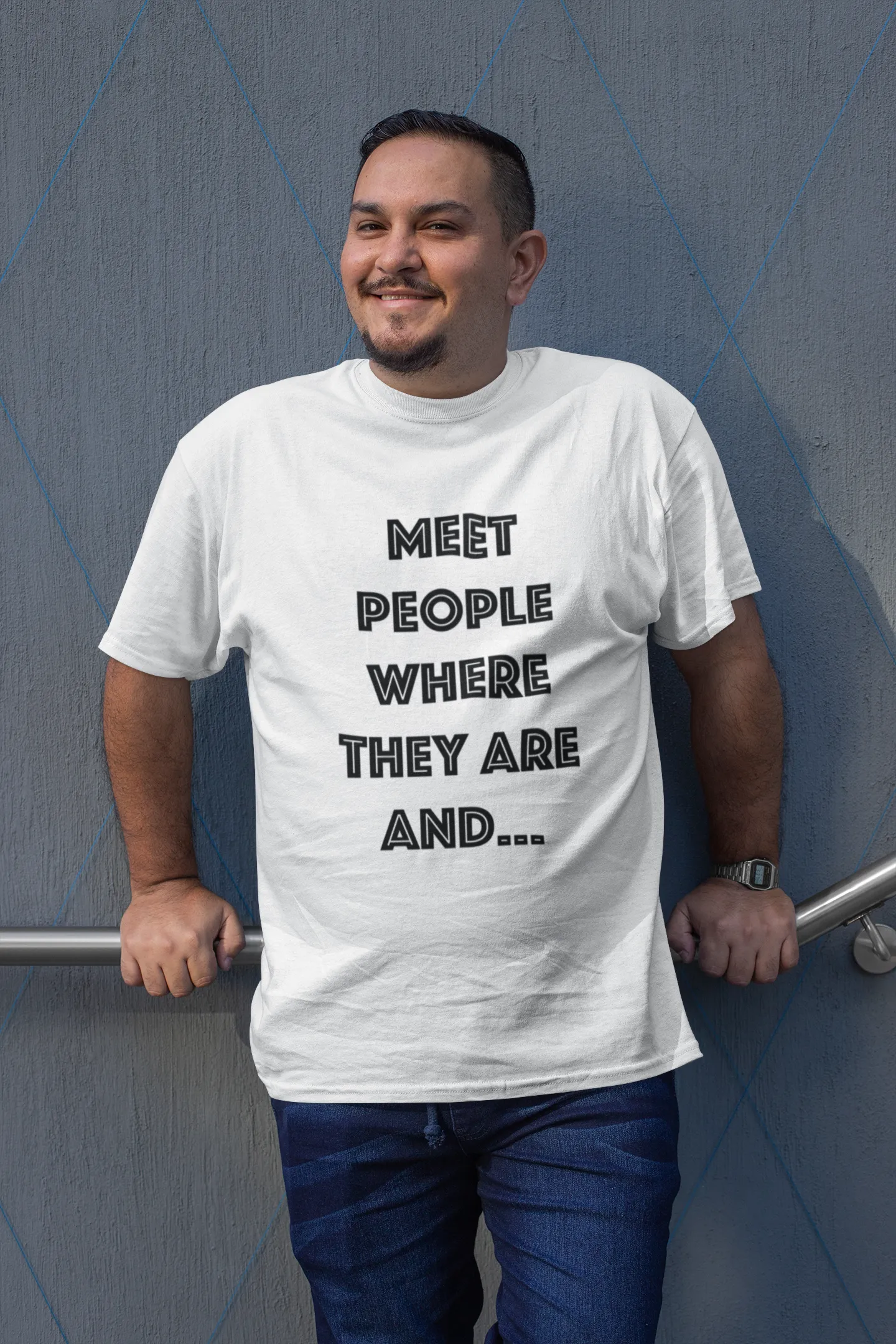 Meet People Where They Are...Short-Sleeve Gender Neutral T-Shirt