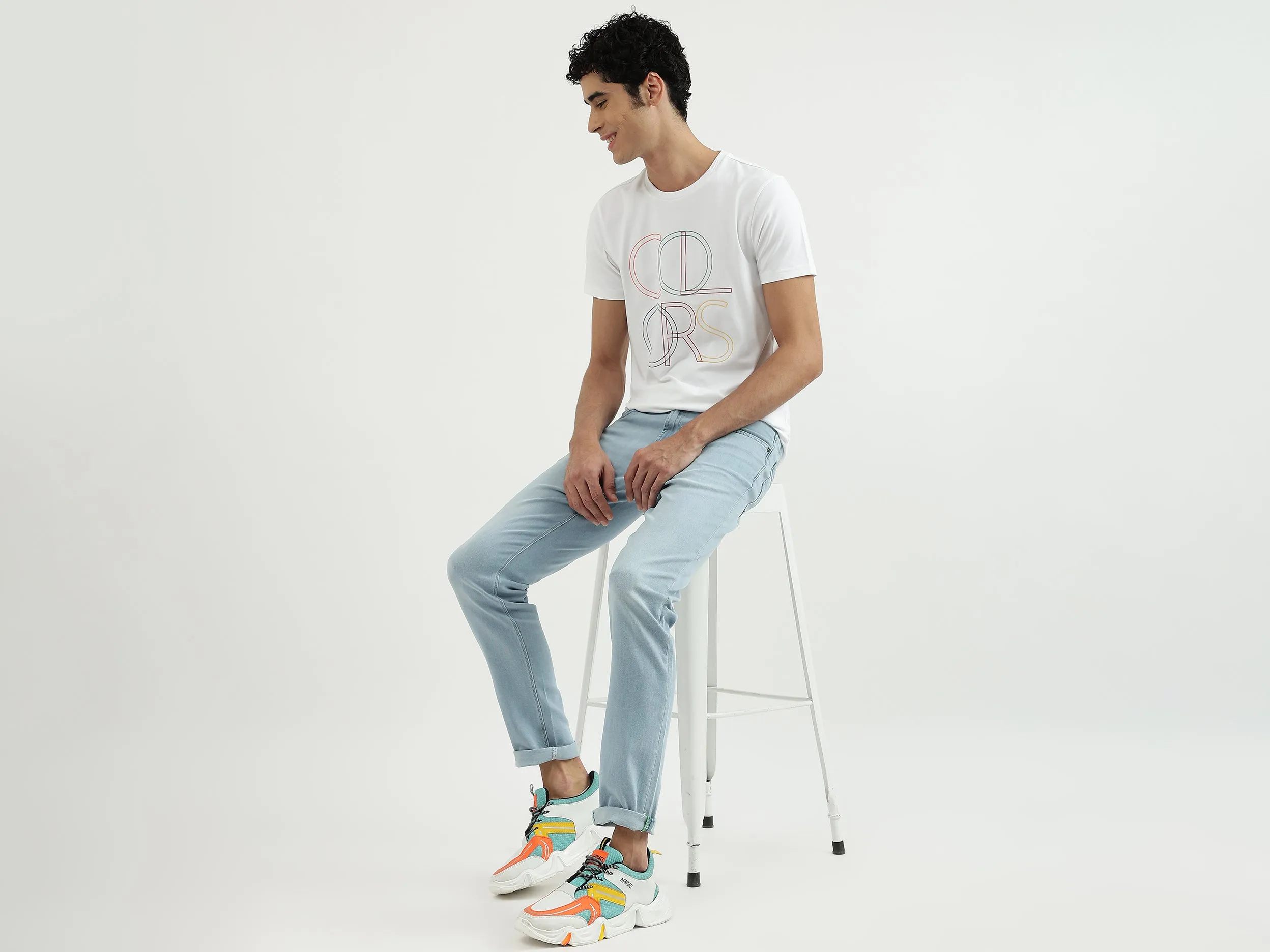 Men Printed Round Neck T-Shirt