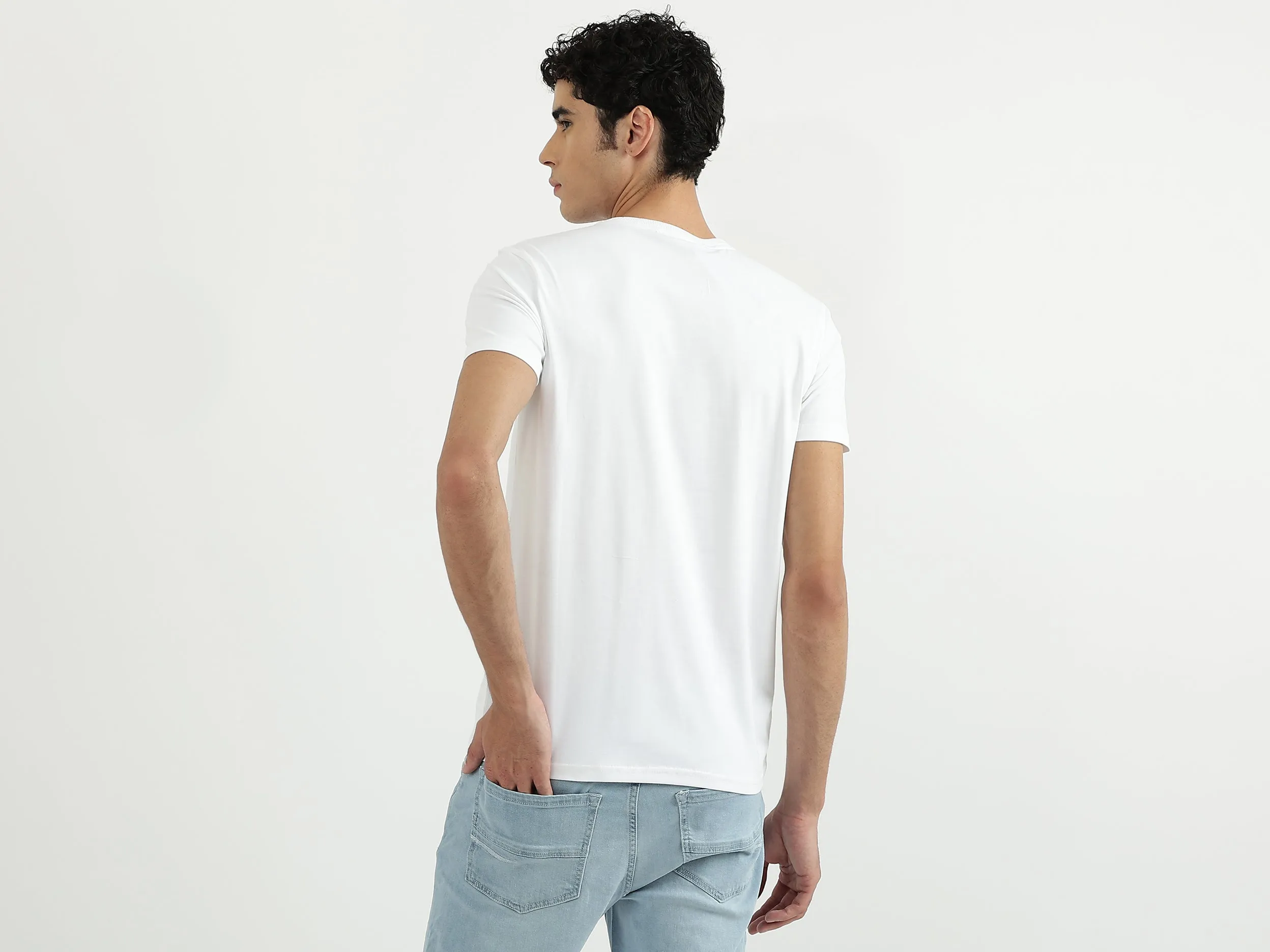 Men Printed Round Neck T-Shirt