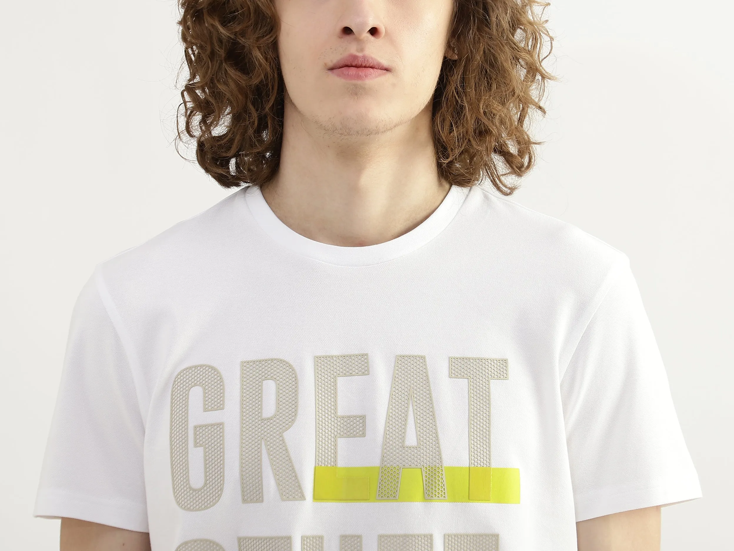 Men Printed Round Neck T-shirt