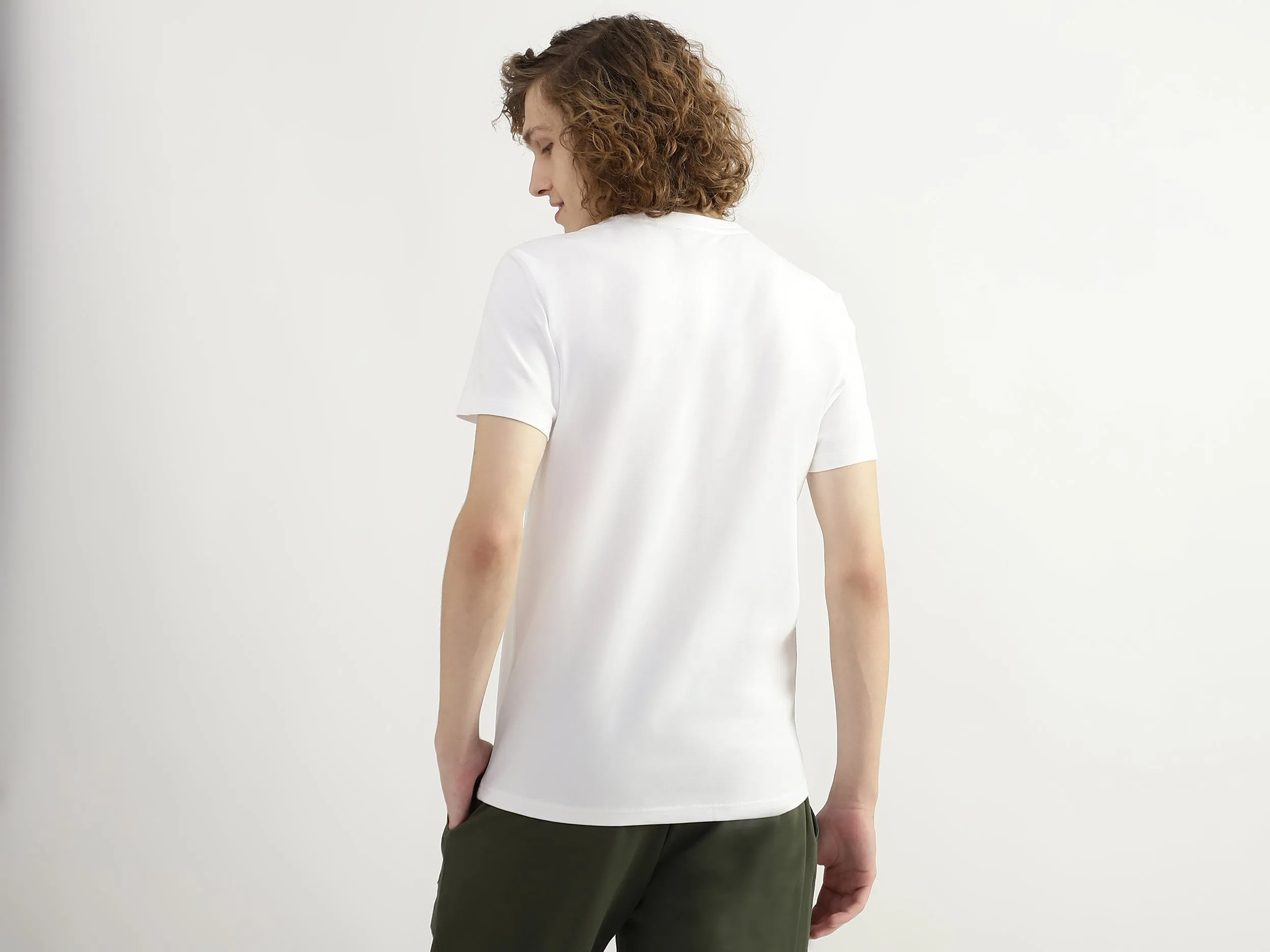 Men Printed Round Neck T-shirt