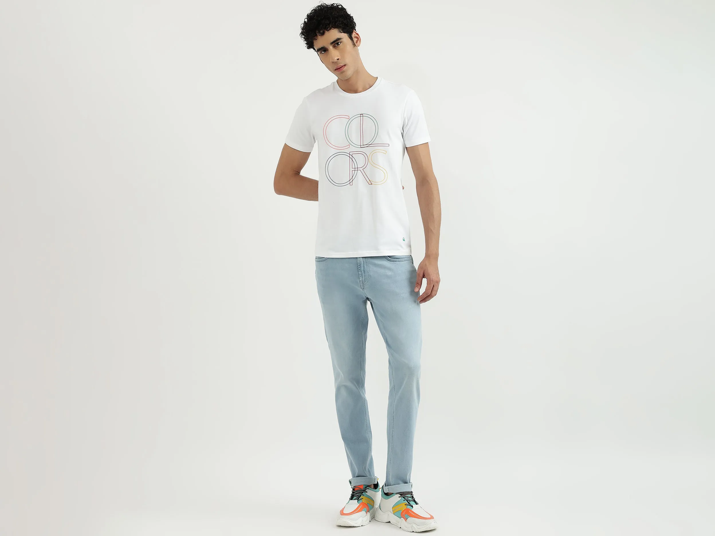 Men Printed Round Neck T-Shirt
