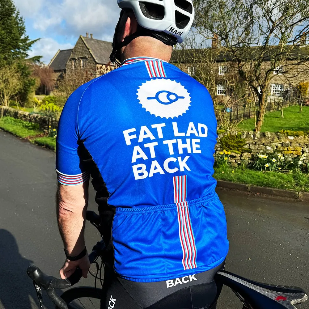 Mens Classic Blue Cycling Jersey