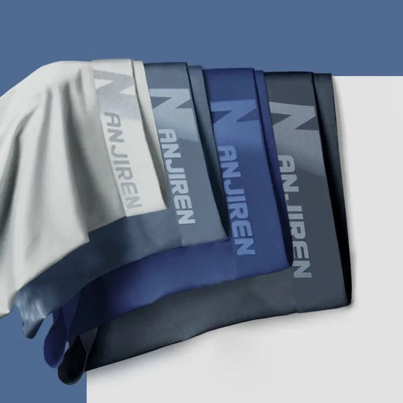Men's Ice Silk Boxer Shorts Set