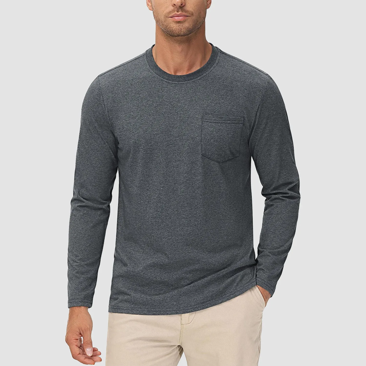 Men's Long Sleeve Pocket T-Shirt