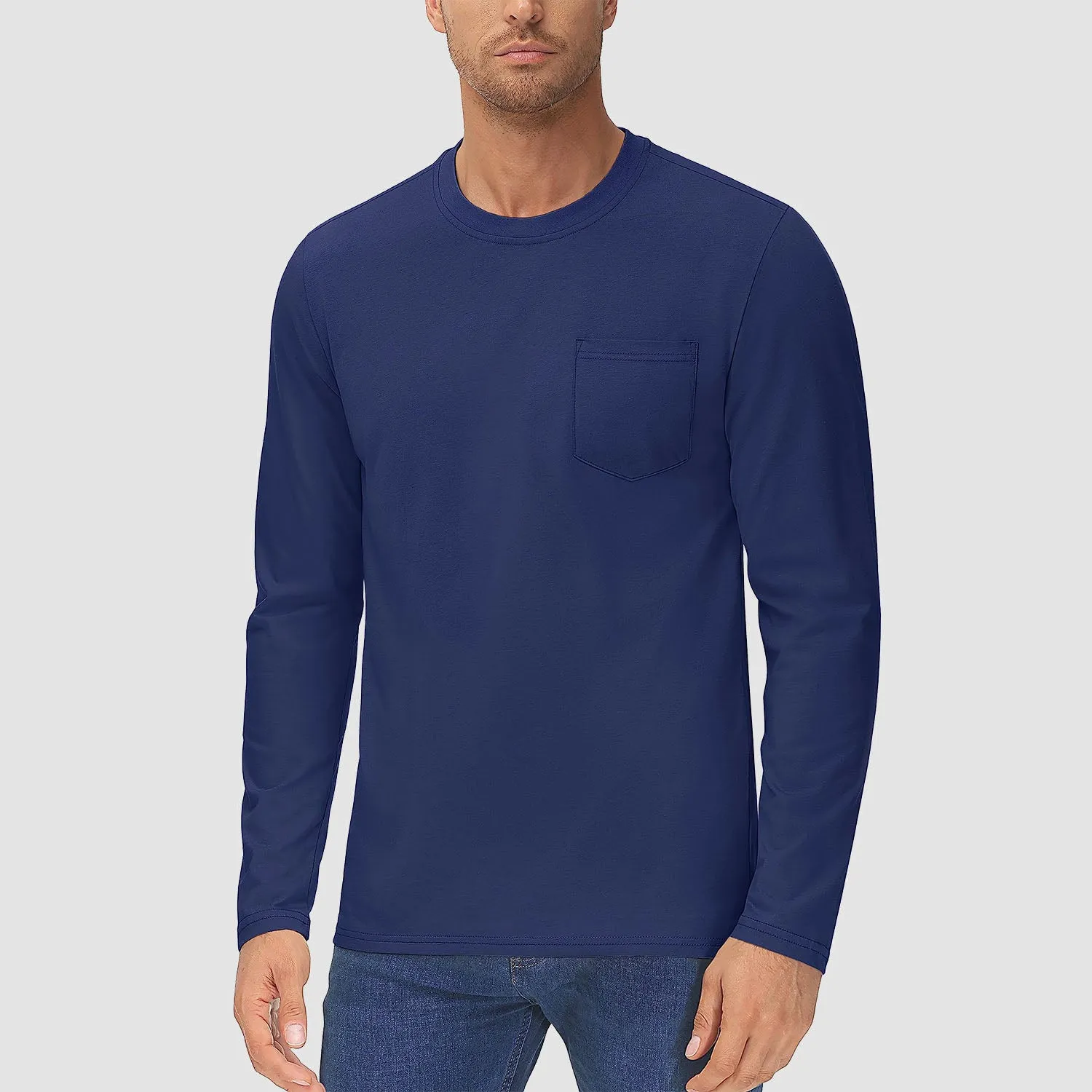 Men's Long Sleeve Pocket T-Shirt