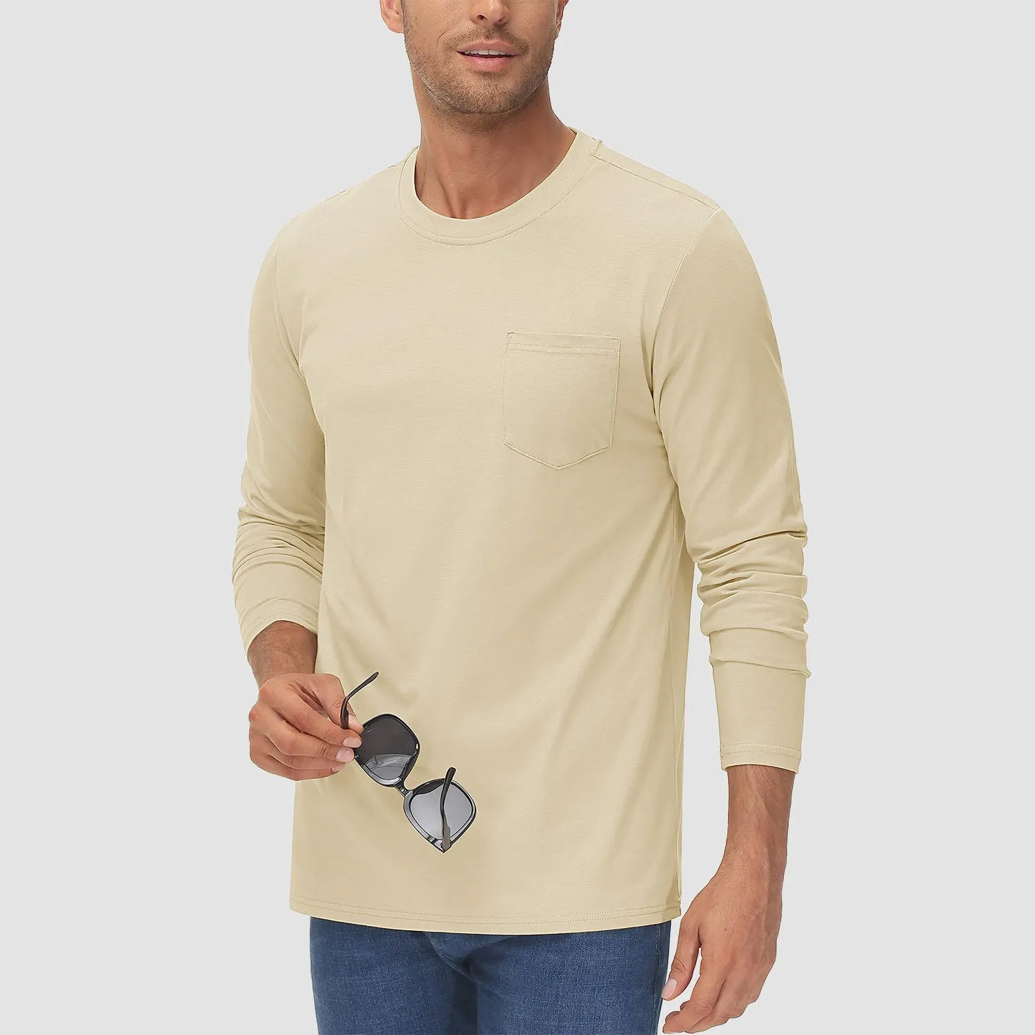 Men's Long Sleeve Pocket T-Shirt