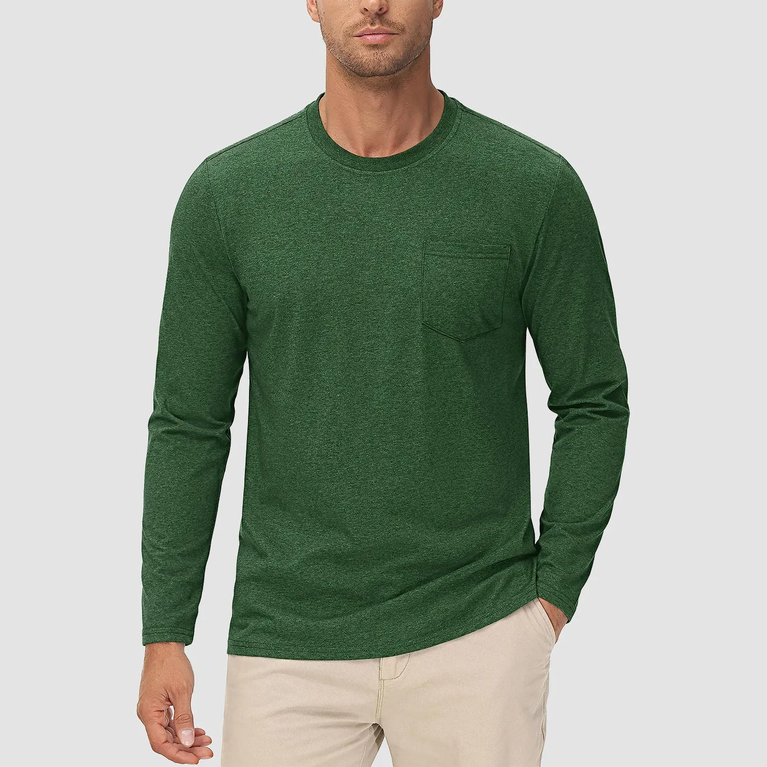 Men's Long Sleeve Pocket T-Shirt