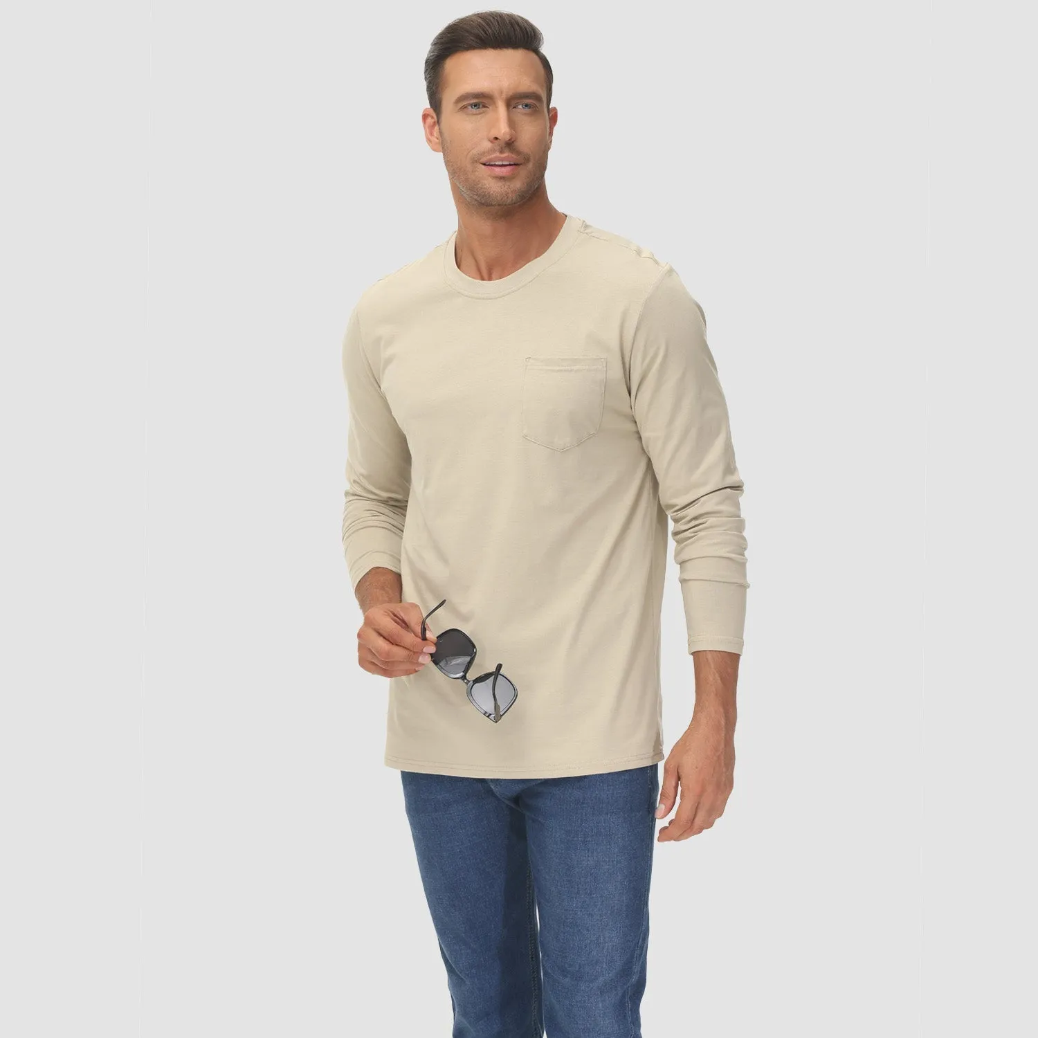Men's Long Sleeve Pocket T-Shirt