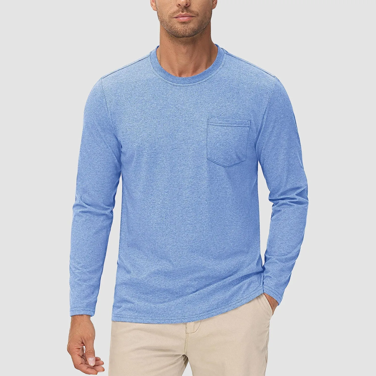 Men's Long Sleeve Pocket T-Shirt