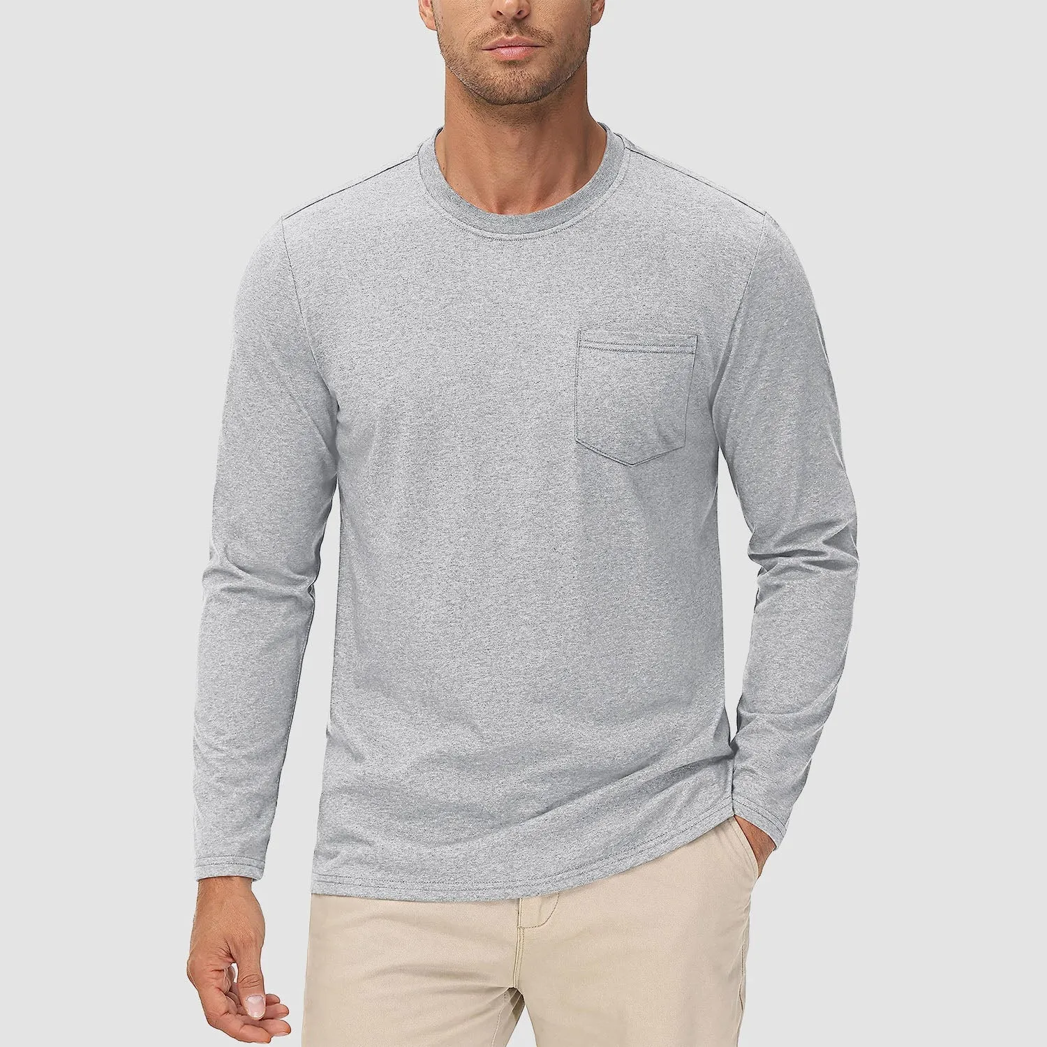 Men's Long Sleeve Pocket T-Shirt
