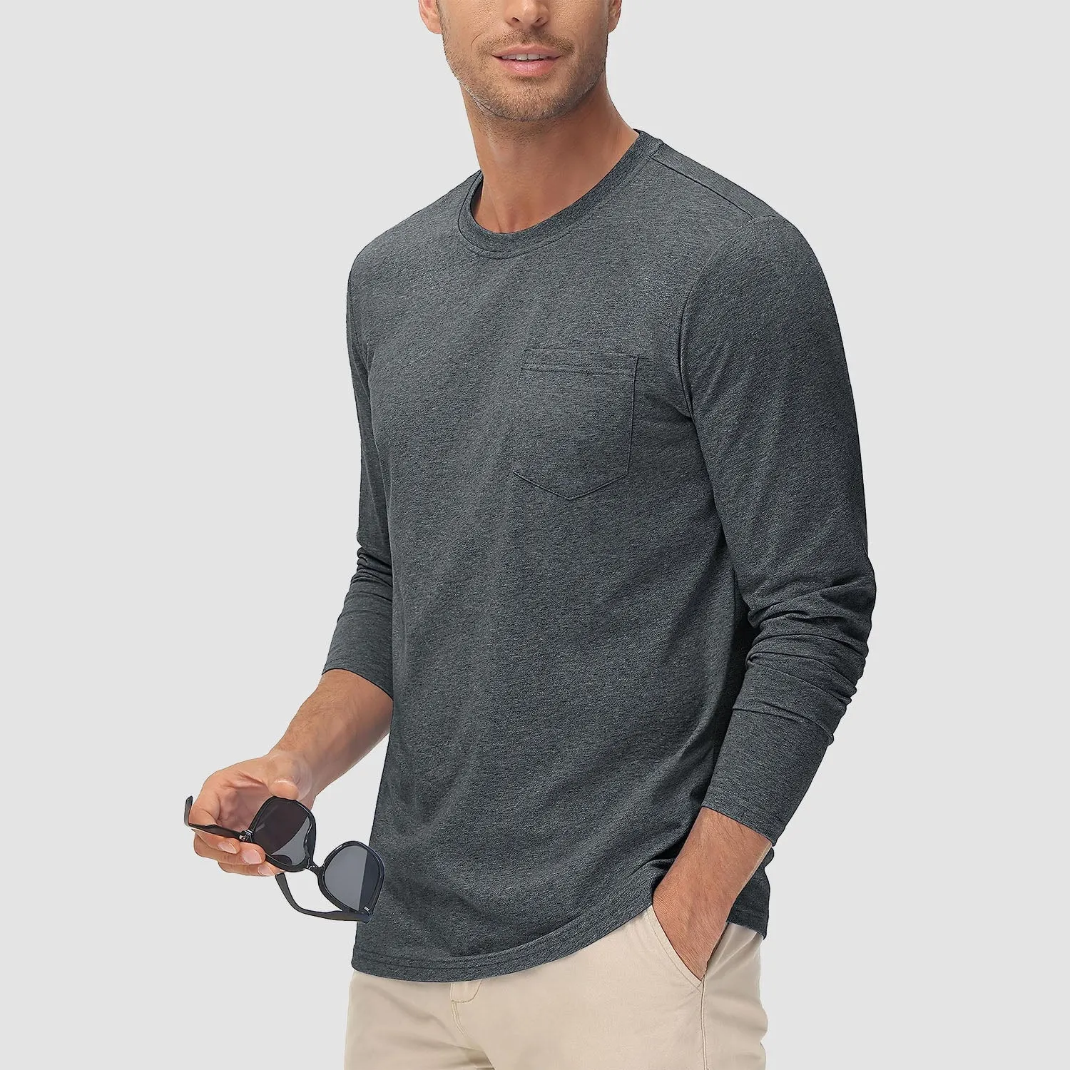 Men's Long Sleeve Pocket T-Shirt