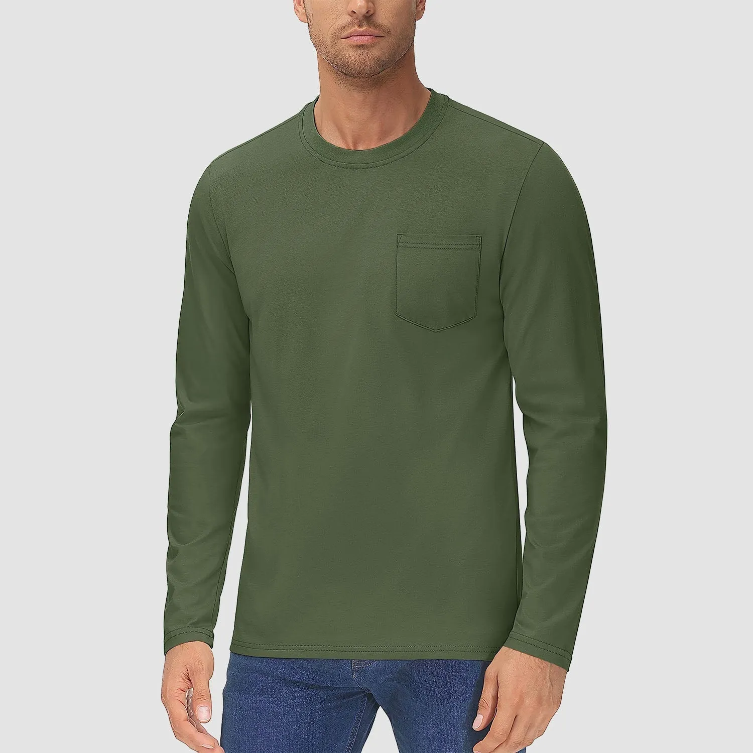 Men's Long Sleeve Pocket T-Shirt