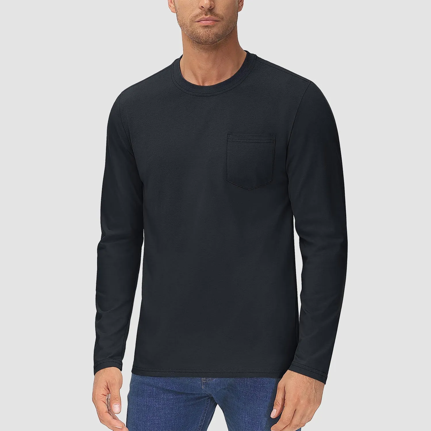 Men's Long Sleeve Pocket T-Shirt