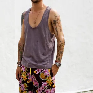 Men'S Street Fashion Casual Cotton Vest