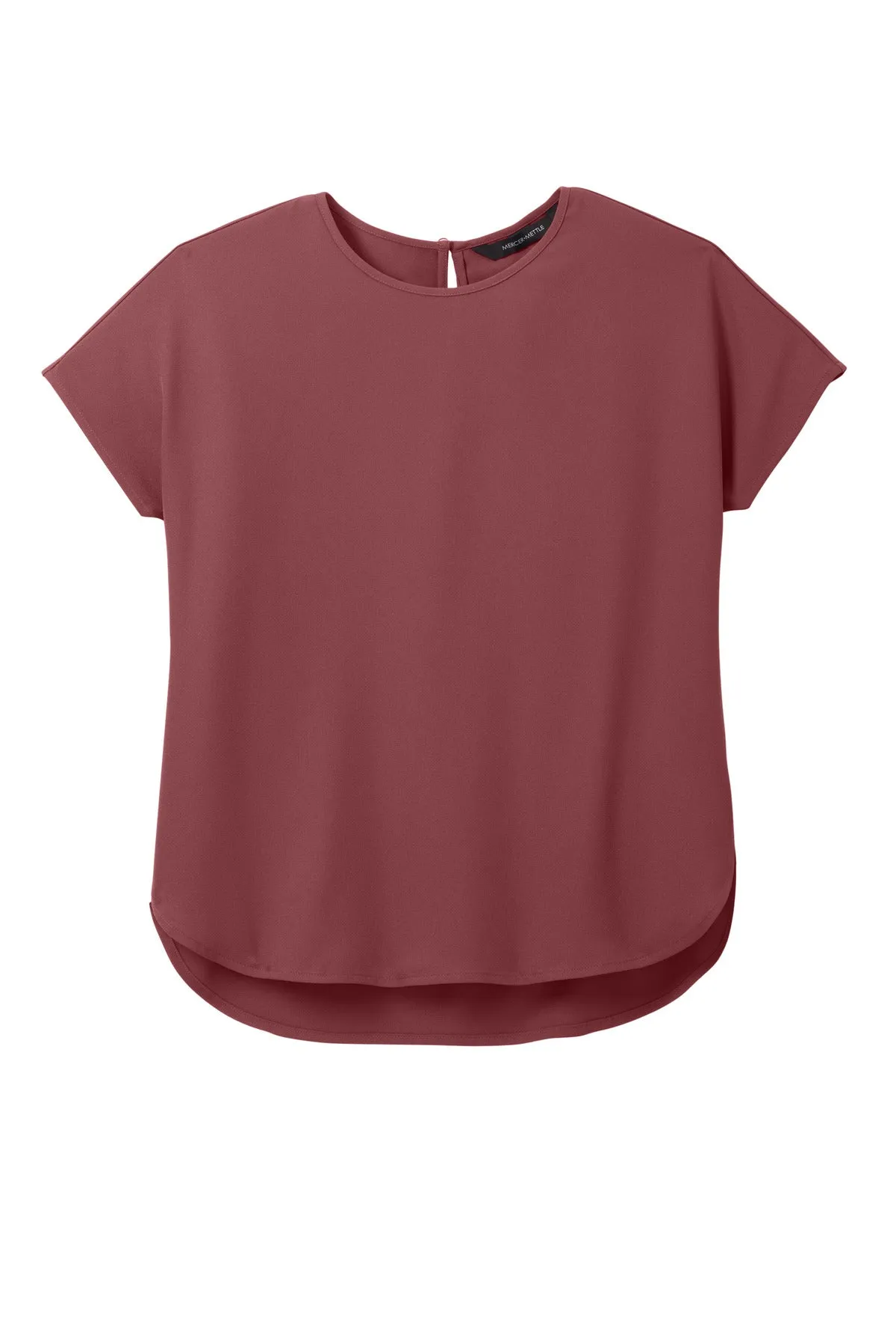 Mercer Mettle Women's Stretch Crepe Crew MM2015 Rosewood