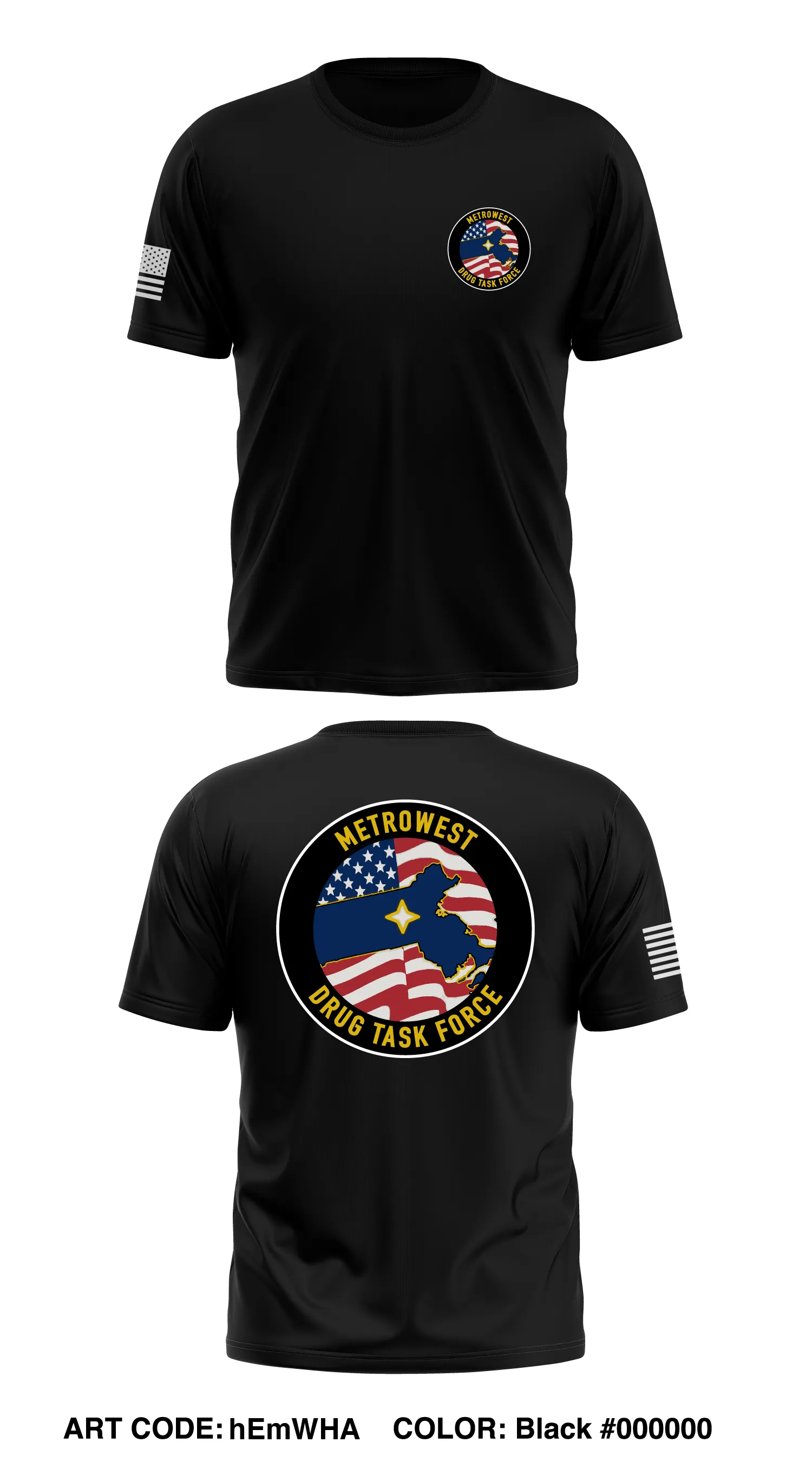 MetroWest Drug Task Force Store 1 Core Men's SS Performance Tee - hEmWHA