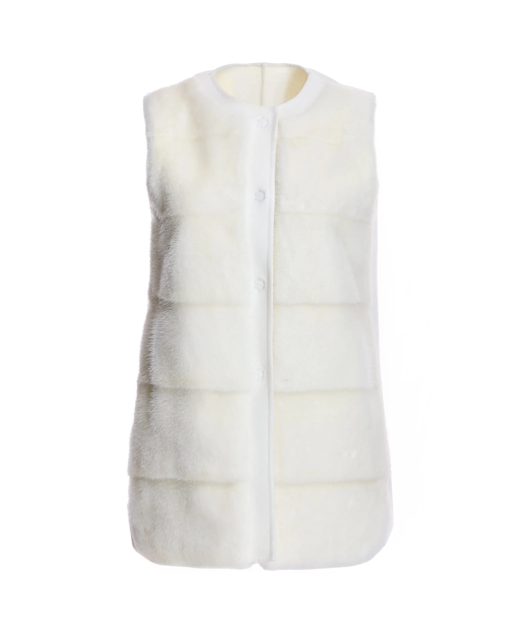 Mink Vest with Cashmere Back