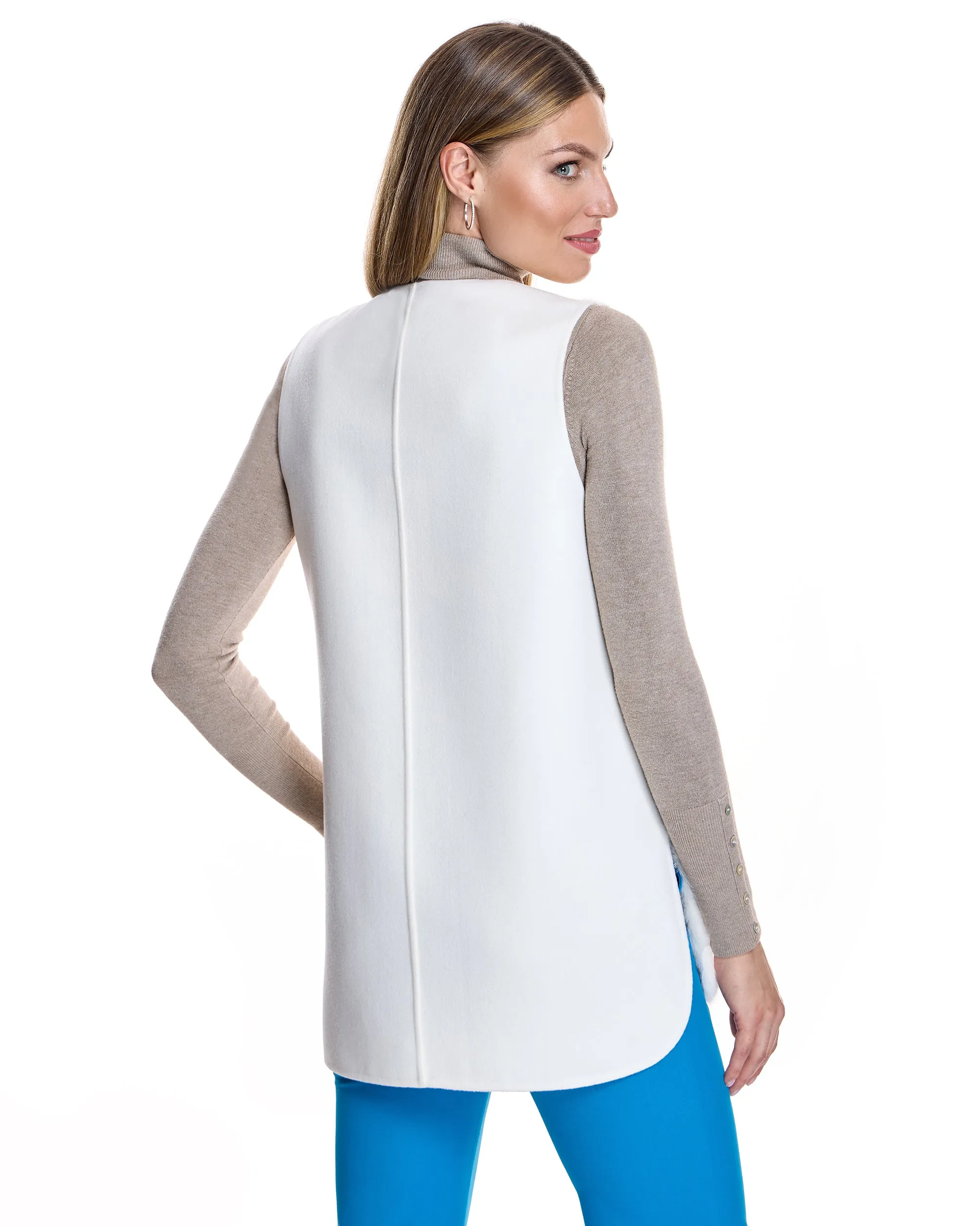 Mink Vest with Cashmere Back