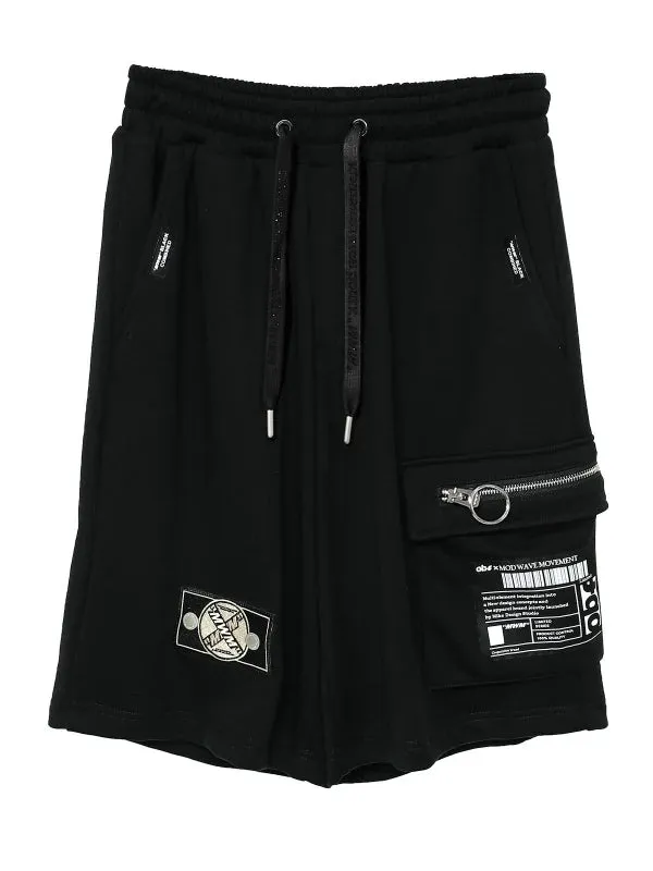 Mod Wave Movement Basic Sweatshorts- Black
