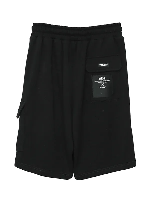 Mod Wave Movement Basic Sweatshorts- Black