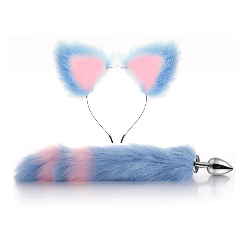 Multicolored Tail & Ears Pet Sets