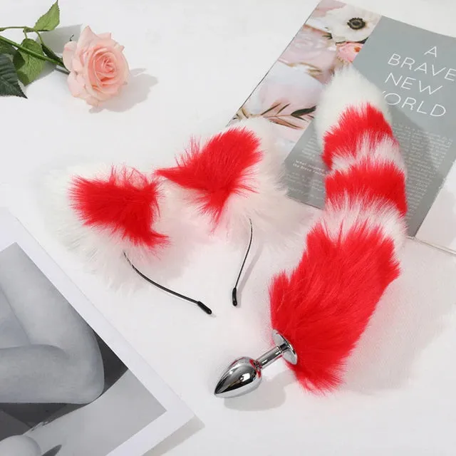 Multicolored Tail & Ears Pet Sets