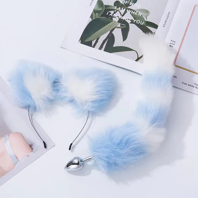 Multicolored Tail & Ears Pet Sets