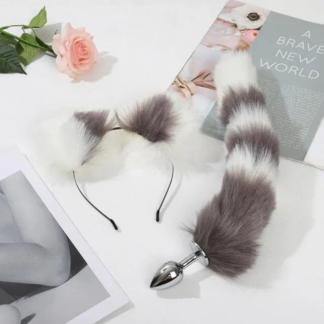 Multicolored Tail & Ears Pet Sets