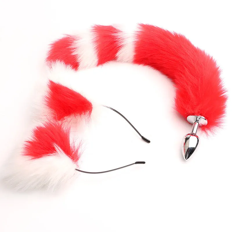 Multicolored Tail & Ears Pet Sets