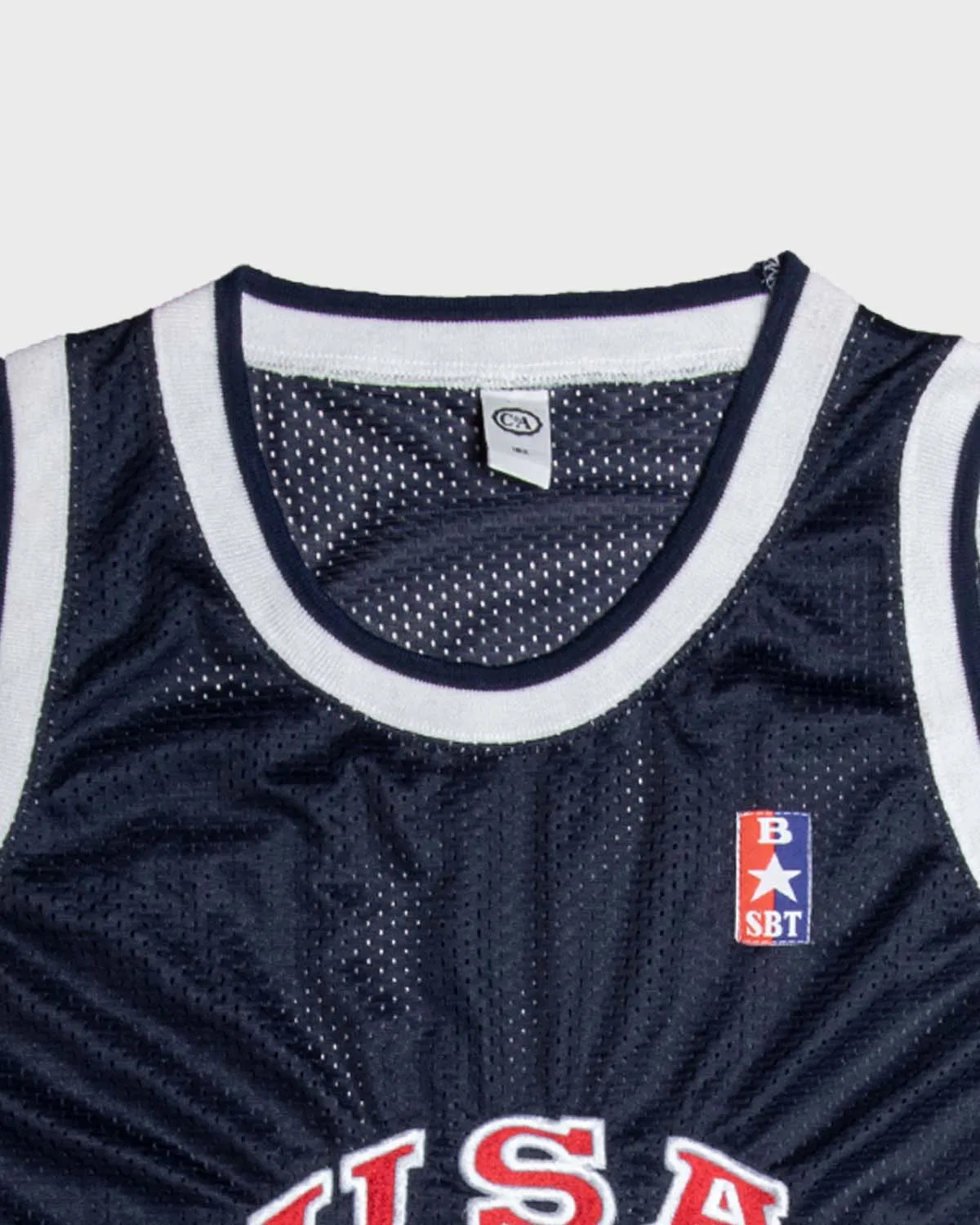 NBA navy blue oversized fit basketball jersey vest