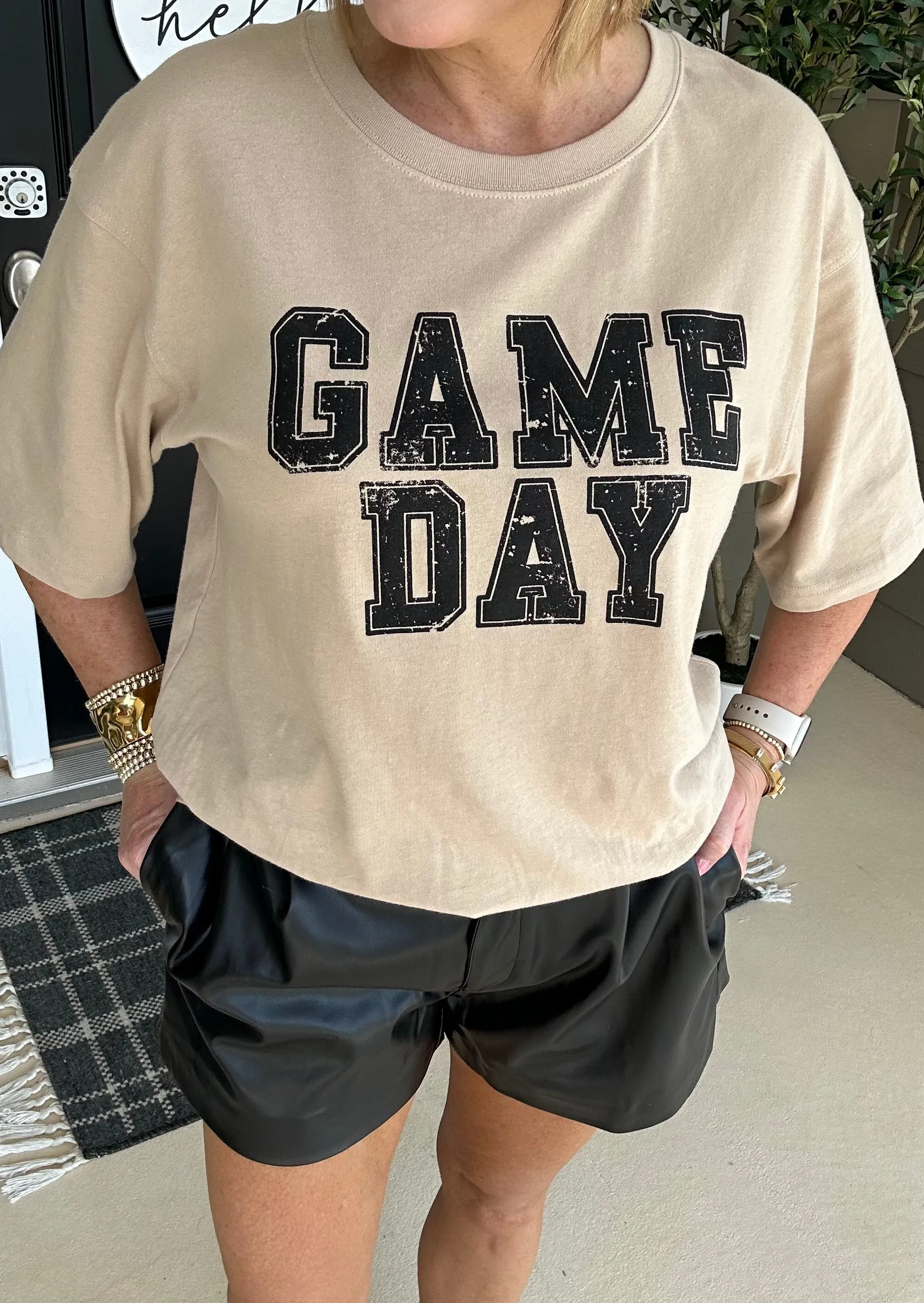 Neutral Game Day Oversized Tee