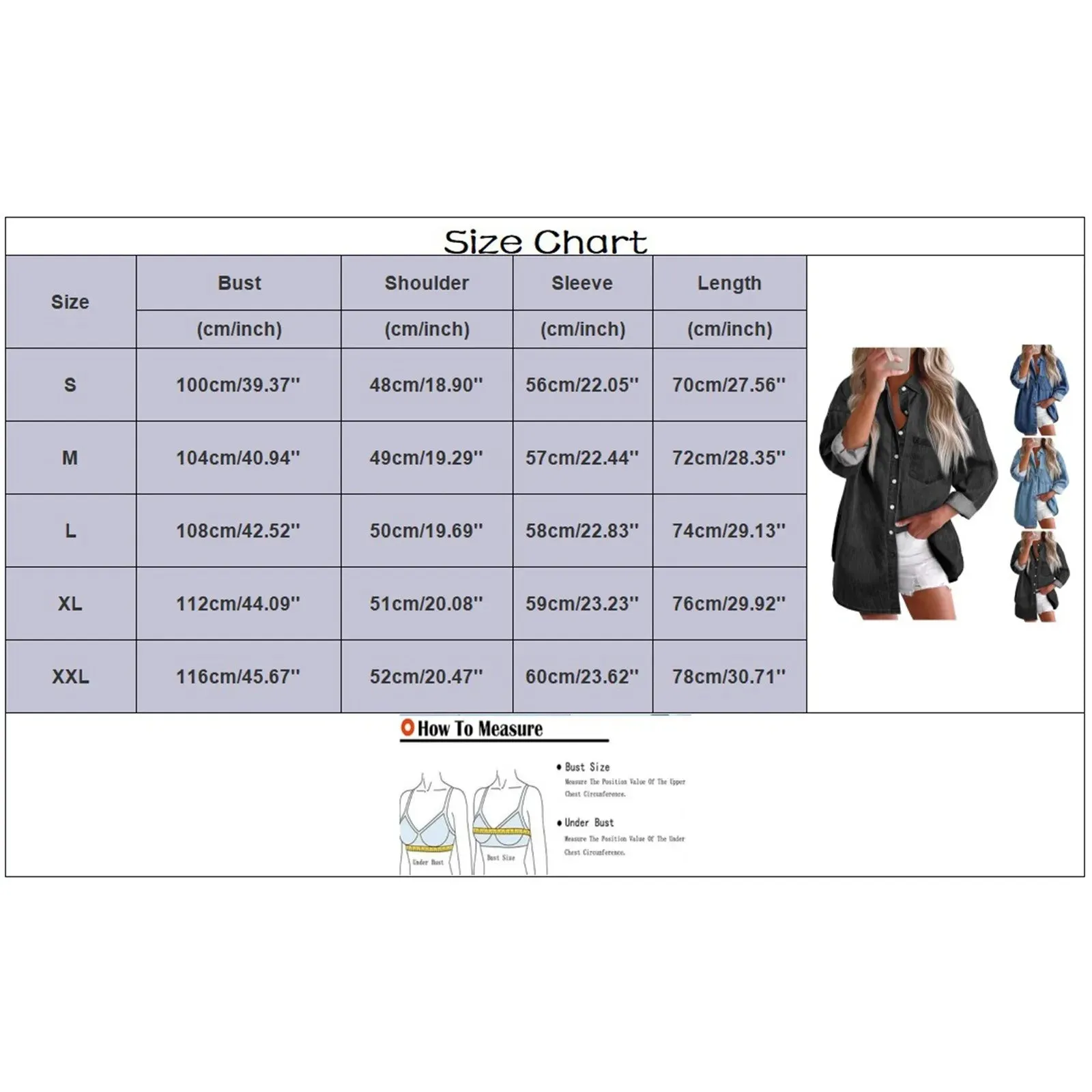 New 2024 Casual Fashionable Denim Shirts Wild Pockets Korean Style Autumn Summer Women'S Blouses Minimalist Lady Tops