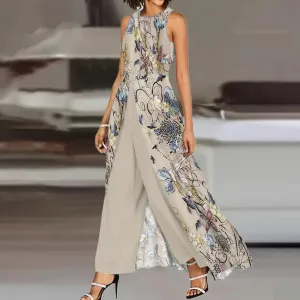NEW Bovuf Popular Plant Print Sleeveless Two Piece Set, Sz S, Retails $125