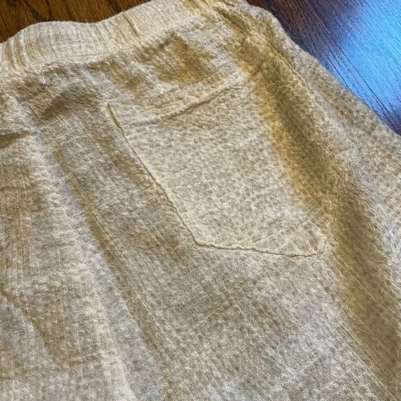 New Free People Movement Beige Gauze Shorts Medium B-1329