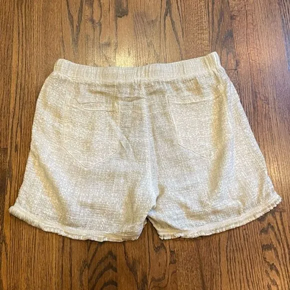 New Free People Movement Beige Gauze Shorts Medium B-1329